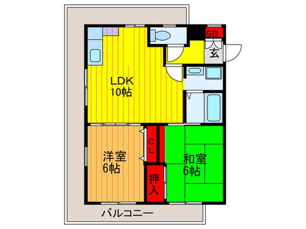 サントリーノ迎賓館の物件間取画像